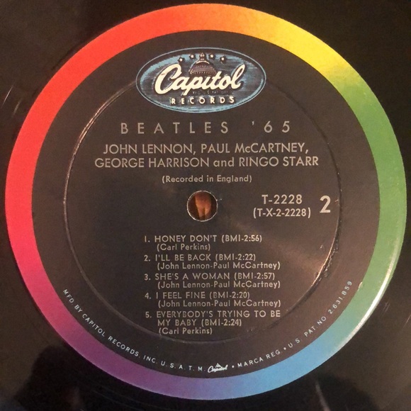 The Beatles '65 Vinyl Lp '64 - Picture 3 of 7